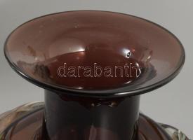 Ismeretlen iparművész: Hólyagos váza. Jelzés nélkül, hibátlan, m: 20,5 cm