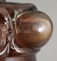 Ismeretlen iparművész: Hólyagos váza. Jelzés nélkül, hibátlan, m: 20,5 cm