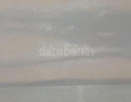 Olvashatatlan jelzéssel (Daróczy Károly v. Daróczi Károly?): Balaton. Pasztell, papír, jelzett. Üveg...