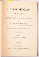 Alfred Rambaud: Oroszország története eredetétől kezdve 1884-ig. Ford.: Laukó Albert I-II. kötet. Bp...