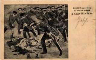 Sándor szerb király és Draga királyné meggyilkolása / The assassination of Alexander I, King of Serb...