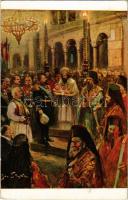 Ferdinand I, Tsar of Bulgaria in the Basilica of Saint Sophia s: Jan Styka (EK)