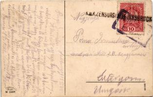 1918 Val d'Ega, Eggental (Südtirol); Partie im Eggental gegen Latemar. Dolomitenstrasse / valle...