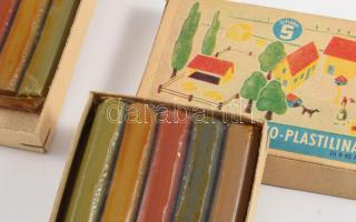 2 doboz retro bontatlan modellező gyurma