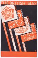 The British Isles. England, Wales, Scotland, Ireland, Northern Ireland. London, én.(cca 1930), The Travel &amp; Industrial Development Association of Great Britain &amp; Ireland, Gazdag fekete-fehér fotóanyaggal és egy képpel illusztrált. Kiadói avantgárd papírkötésben.