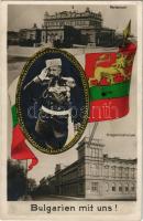 1916 Sofia, Sophia, Sofiya; Bulgarien mit uns! Parlament, Kriegsministerium / WWI Central Powers pro...