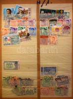 Angol gyarmatok és utódállamok, több ezer darab bélyeg berakólapokon