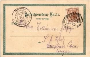 1899 Lady smoking cigarette art postcard. litho