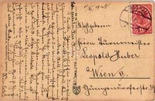 'Des Morgens, Mittags, Abends..." Deutsche Trinksprüche Serie 401-6. / beer mug (EK)