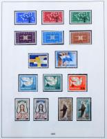 Europa CEPT 1958-1970 komplett gyűjtemény Lindner előnyomott albumban, benne kisívek is (Mi EUR ca. ...