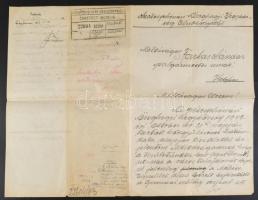 cca 1850-1940 Székesfehérvár, helytörténeti gyűjtemény, különféle iratok, helyszínrajzok, polgármest...