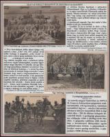1914-16 A császári és királyi budapesti 29. honvéd gyalogezredet bemutató gyűjtemény 13 db eredeti f...