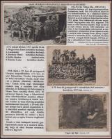 1914-16 A császári és királyi budapesti 29. honvéd gyalogezredet bemutató gyűjtemény 13 db eredeti f...