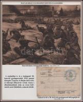 1914-18 A császári és királyi budapesti 30. honvéd gyalogezred történetét bemutató gyűjtemény 18 db ...