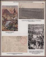 1914-18 A császári és királyi budapesti 30. honvéd gyalogezred történetét bemutató gyűjtemény 18 db ...