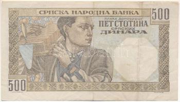Szerbia 1941. Német megszállás 500D "E.2362 601" T:F
Serbia 1941. German occupation 500 D...
