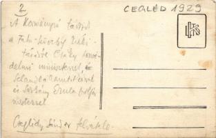 1929 Cegléd, Horthy Miklós kormányzó távozik a Faluszövetség kiállításáról Csáky honvédelmi miniszte...