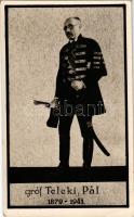 Gróf Teleki Pál (1879-1941), gyászlap