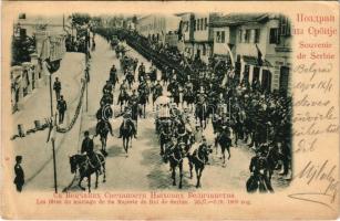 1900 Les fetes du mariage de Sa Majeste de Roi de Serbie 23/7-5/8. 1900. / The wedding celebrations ...