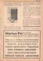 [Folyóirat] Rádió Technika. Műszaki folyóirat. Szerkesztik Jovitza György és Molnár János. VIII. évf...