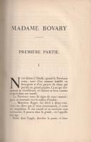 Flaubert, Gustave: Madame Bovary. Moeurs de province.
Paris, 1921. Librairie Louis Conard (L'I...