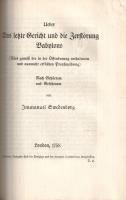 Swedenborg, [Emanuel] Immanuel: 
Theologische Schriften. Uebersetzt und eingeleitet von Lothar Brie...