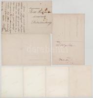 7 db RÉGI fotós képeslap és kisméretű fotó Graz, Celldömölk és Körmend környékéről: családok, személ...