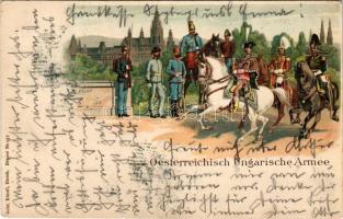Oesterreichisch Ungarische Armee. Künzli (Zürich) / K.u.k. Austro-Hungarian military art postcard. litho (apró szakadás / tiny tear)