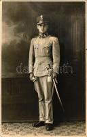 1944 Magyar katona műteremben / Hungarian military, soldier. Szigethy photo