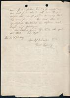 1849 Lechner Károly (1805-1850) a Kismarty-Lechner család ősének autográf levele Bécsből Lechner Ján...