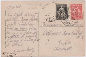 1928 Kőrösmező, Körösmező, Jaszinya, Jasina, Yasinia (Máramaros); látkép. Vasúti levelezőlapárusítás...