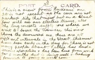 Aukland, Queen street, automobiles, trams, Metropolitan Hote. Nash photo (EK)