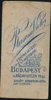 1920 36. Rácz Laci (1867-1943) cigányprímás dedikált fotója (,,36dik Rácz Laci, cigányok kirája 1920...