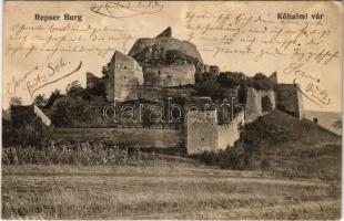 1917 Kőhalom, Reps, Rupea; Repser Burg / Cetatea Rupea / Kőhalmi vár / castle. Kasper &amp; Kellner (ázott / wet damage)