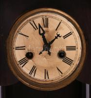 Antik Junghans falióra, szervizelendő, kulccsal, ingával, m: 48 cm