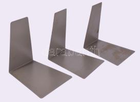 3 darab fém könyvtámasz, 16x14 cm