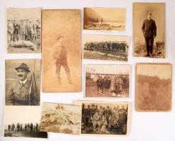 11 db régi vadászati fotó, vegyes állapotban, 6x9,5 cm és 20x9,5 cm között