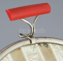 Art deco kínálótálca, kopással, d: 28 cm