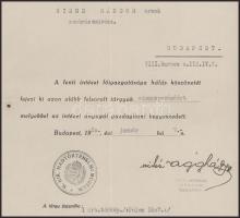 1930 Bp., vitéz Aggházy Kamil (Kamill) (1882-1954) m. kir. ezredes, katonai szakíró, hadtörténész, a...