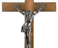 Régi bronz feszület, 23x11 cm