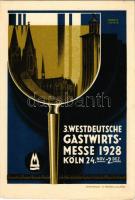 1928 Köln, 3. Westdeutsche Gastwirtsmesse. Offsetdruck W. Peipers &amp; Co. / 3rd West German Ho...