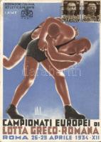 Wrestling championship in Rome 1934