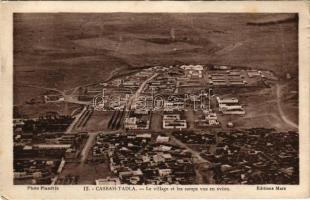 Kasba Tadla, Casbah-Tadla; Le village et les camp vus en avion. Photo Flandrin / general view (EK)