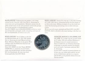 Hollandia 1969. 1Ecu "Holdraszállás" érmés, bélyeges borítékban T:UNC
Netherlands 1969. 1...