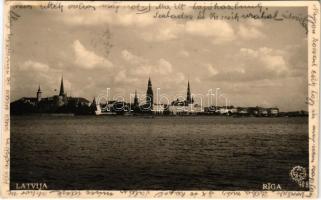 1938 Riga, general view (wet damage)