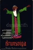 1913 Braunsviga Trinks Rechenmaschine, Internationale Baufach-Ausstellung Leipzig / Braunsviga Trink...