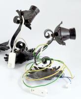 4 darab kovácsoltvas falikar