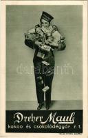 Dreher-Mauls kakaó és csokoládégyár rt. reklám. Pallas nyomda / Hungarian cocoa and chocolate advertisement