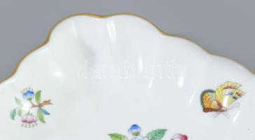 Herendi Viktória mintás kínáló, jelzett, hibátlan, 18x14 cm