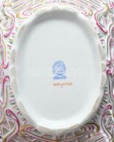 Herendi Waldstein mintás áttört kínáló, jelzett, lepattanással, 26x21 cm